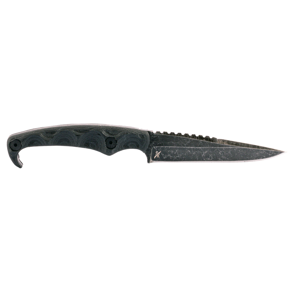 Stroup MK2 4 Acid Etched Black with Sheath