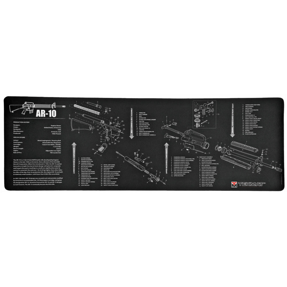 Tekmat Rifle Mat AR-10 Black