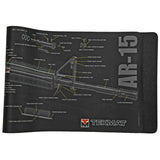 Tekmat Cutaway Rifle Mat AR-15 Black photo 1