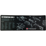 Tekmat Pistol Mat For CZ Scorpion Black photo 1