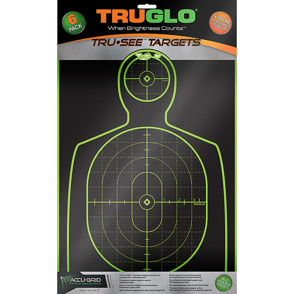 TruGlo Tru-See Hndgn Target 12X18 6-Pack