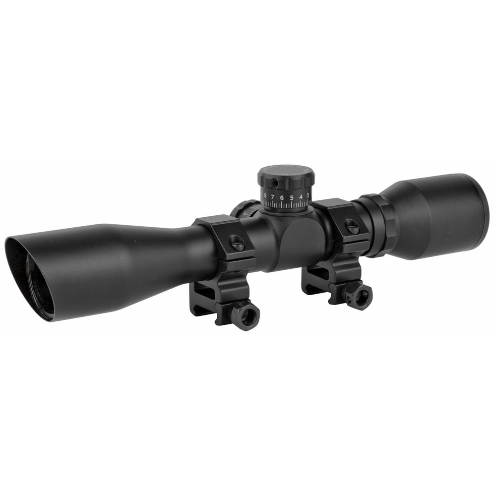 TruGlo Xtreme 4X32 Mil-Dot with Rings Matte Black