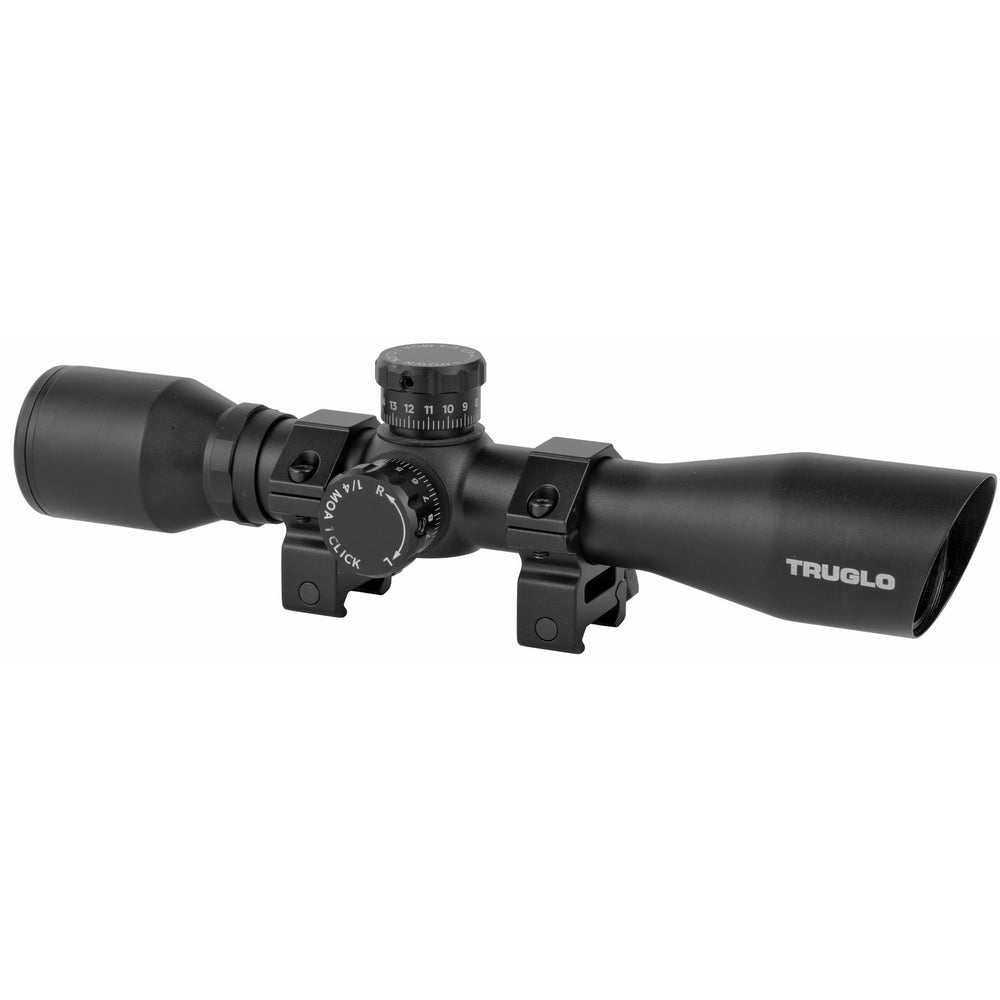 TruGlo Xtreme 4X32 Mil-Dot with Rings Matte Black