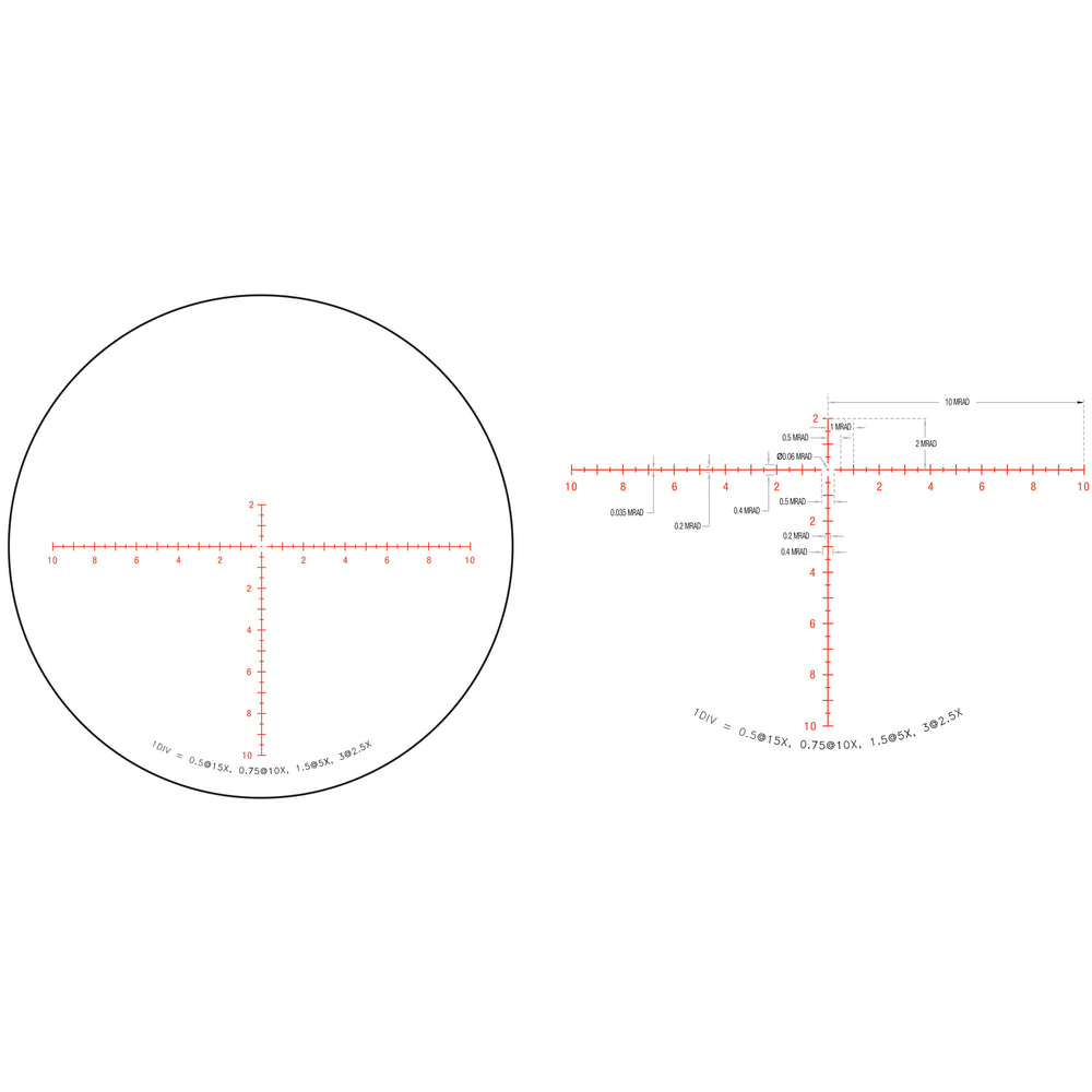 Trijicon Credo 2.5-15X42 SFP Mrad Red