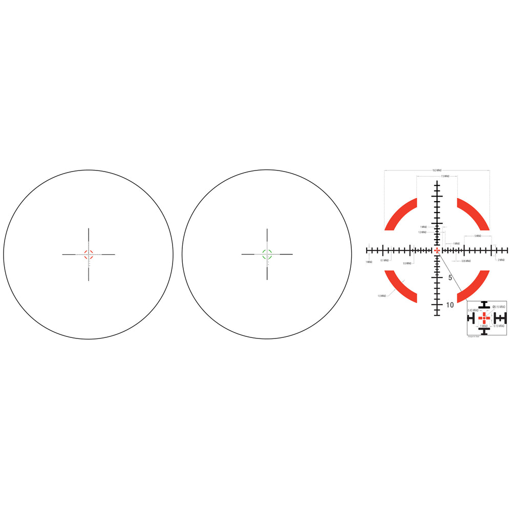 Trijicon Credo 1-8X28 FFP Mrad R/G