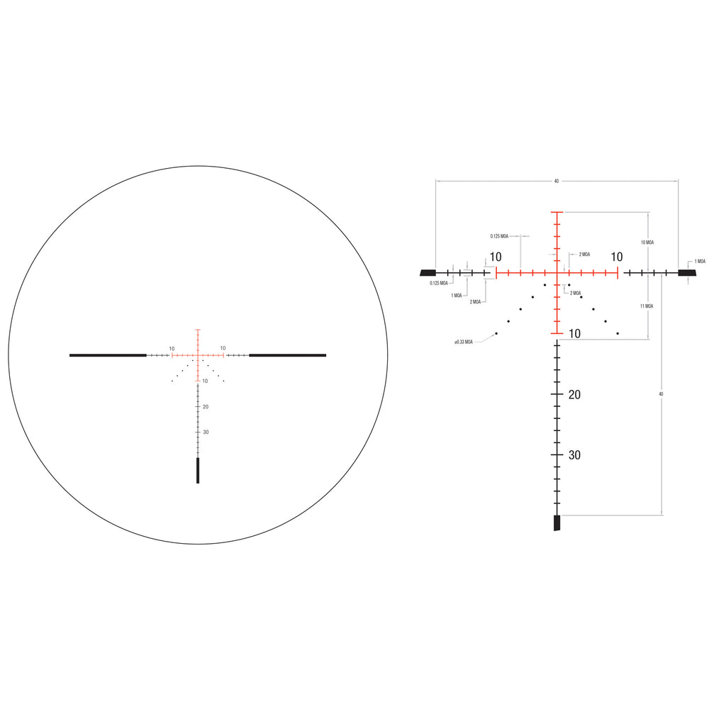 Trijicon Credo 3-9X40 SFP MOA Red