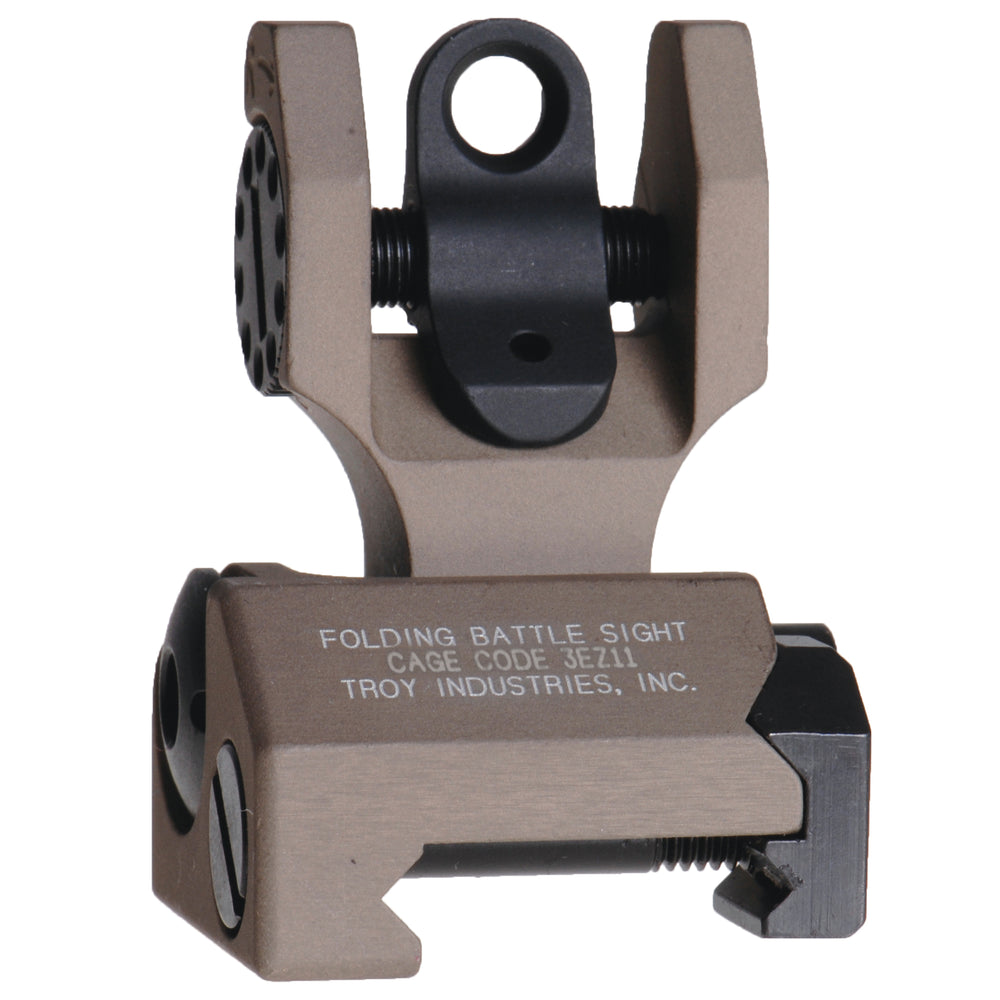 Troy Folding Rear Battle Sight FDE