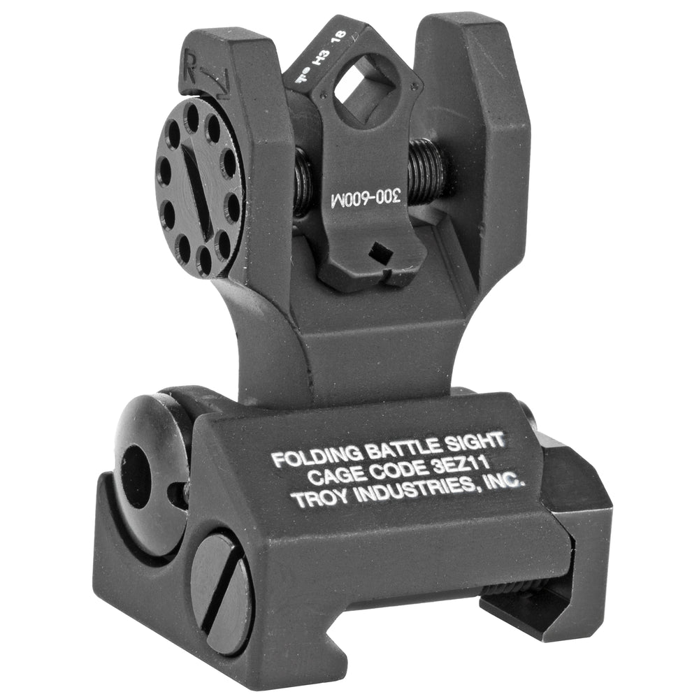 Troy Folding Rear Di-Optic Sight Tritium Black