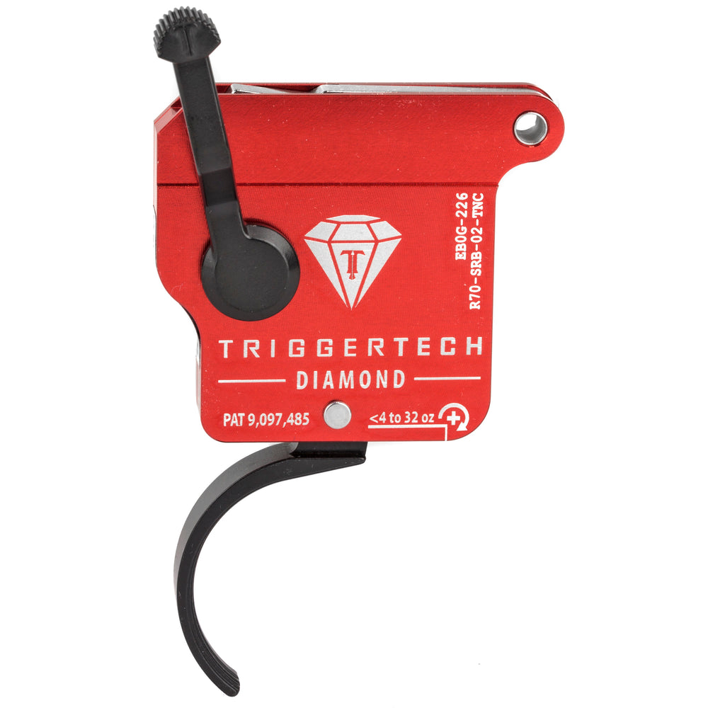 TriggerTech Remington 700 Black Diam Curved Clean Right-Hand