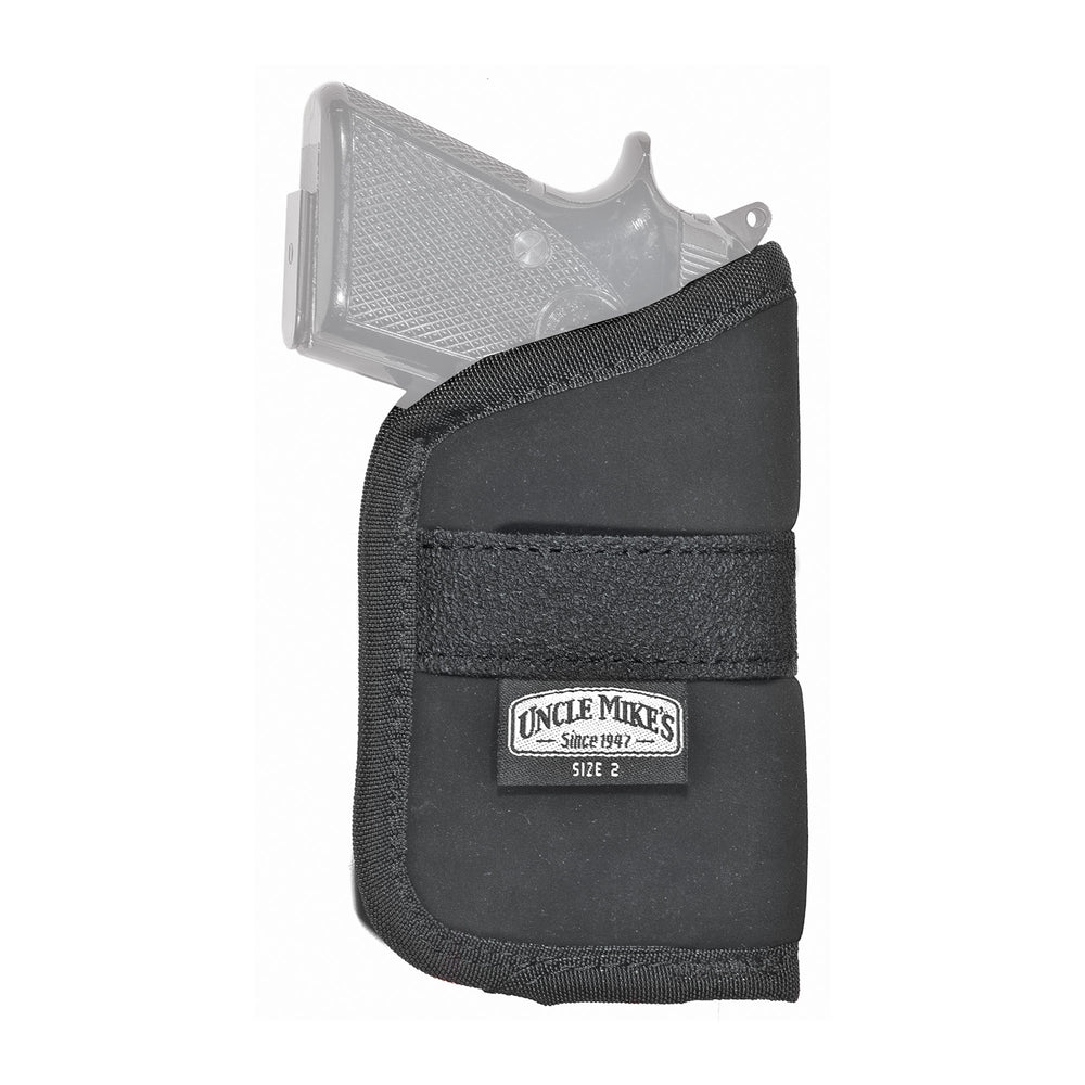 Uncle Mike's Inside Pocket Holster Size 2 Black Ambidextrous · 44-2