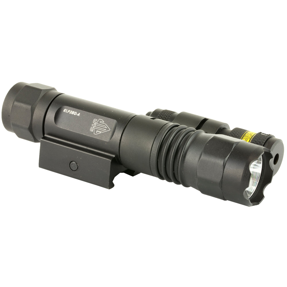 UTG LED Flashlight W/Adjst Red Laser QD