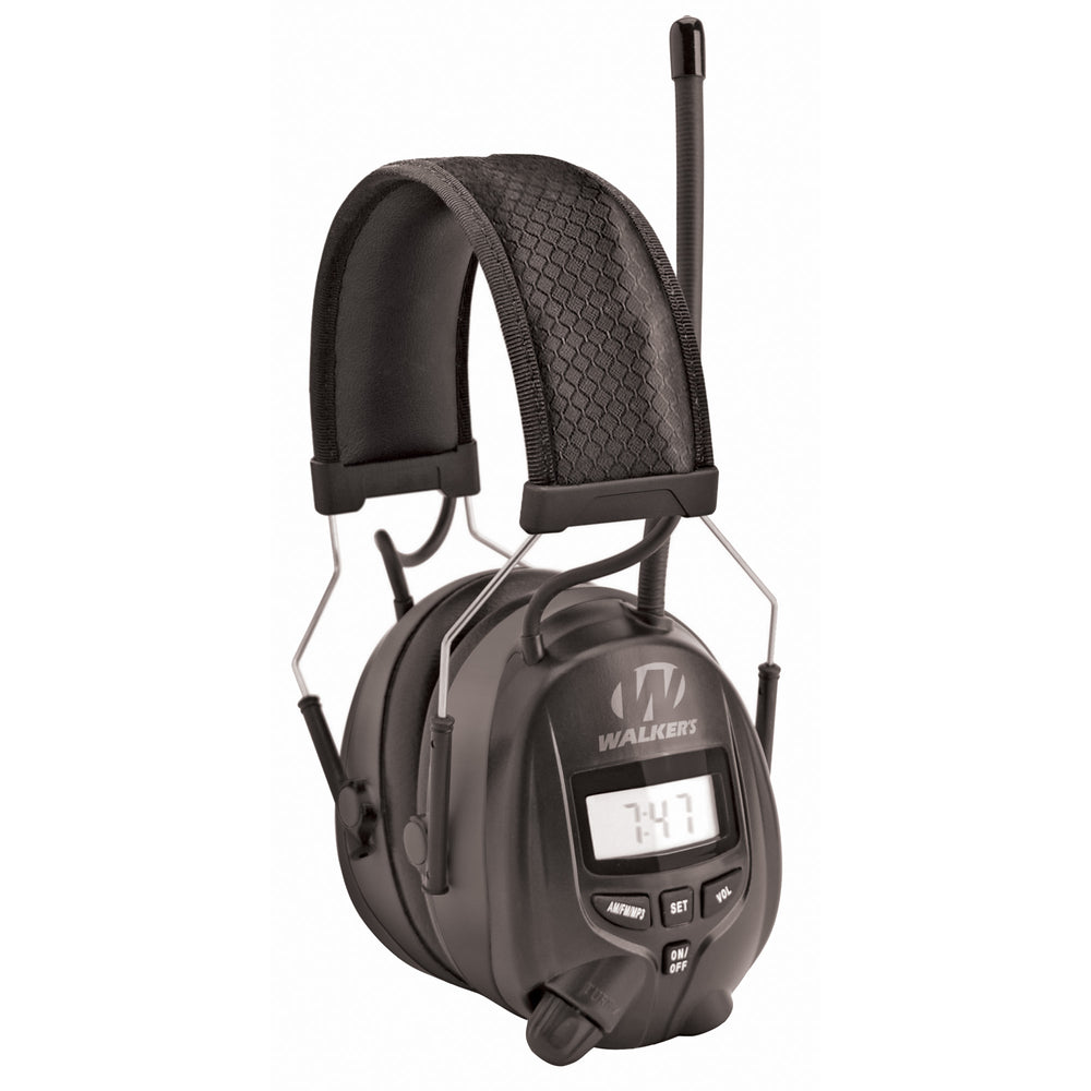 Walker's Digital Am/FM Ear Muff Black