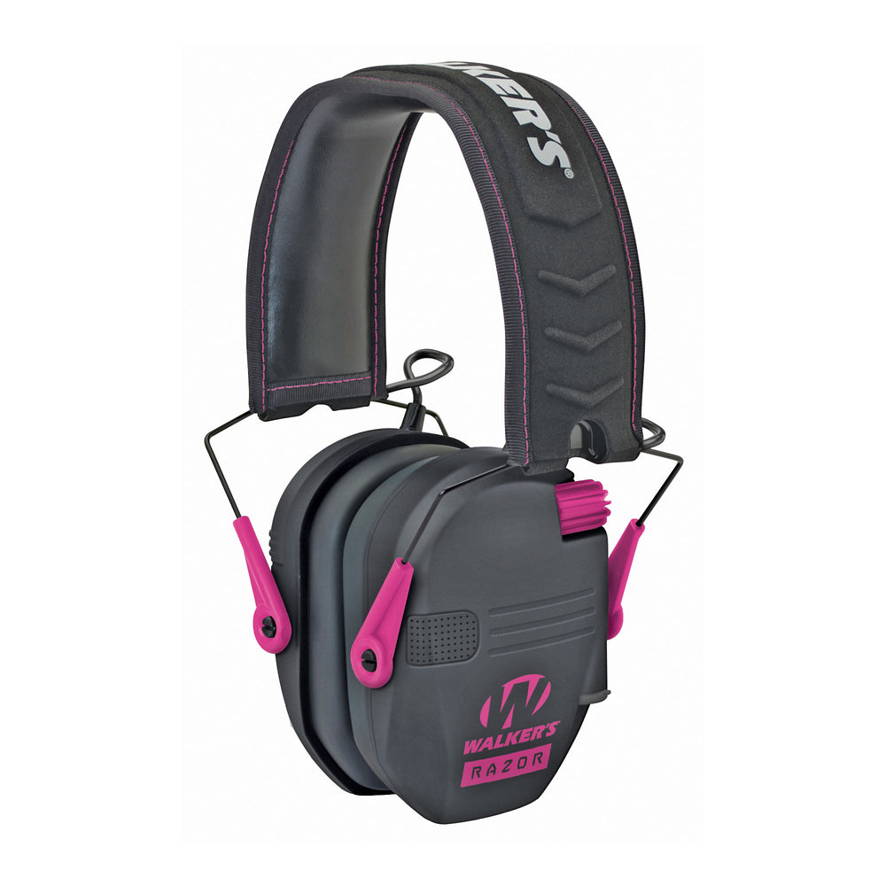Walker's Razor Slim Electronic Muff Black/Pink
