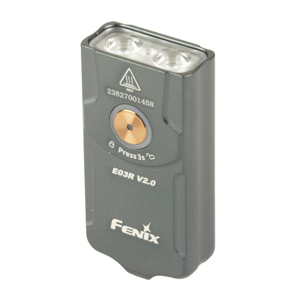 Fenix E03R V2 500 Lumen Keychain Gray