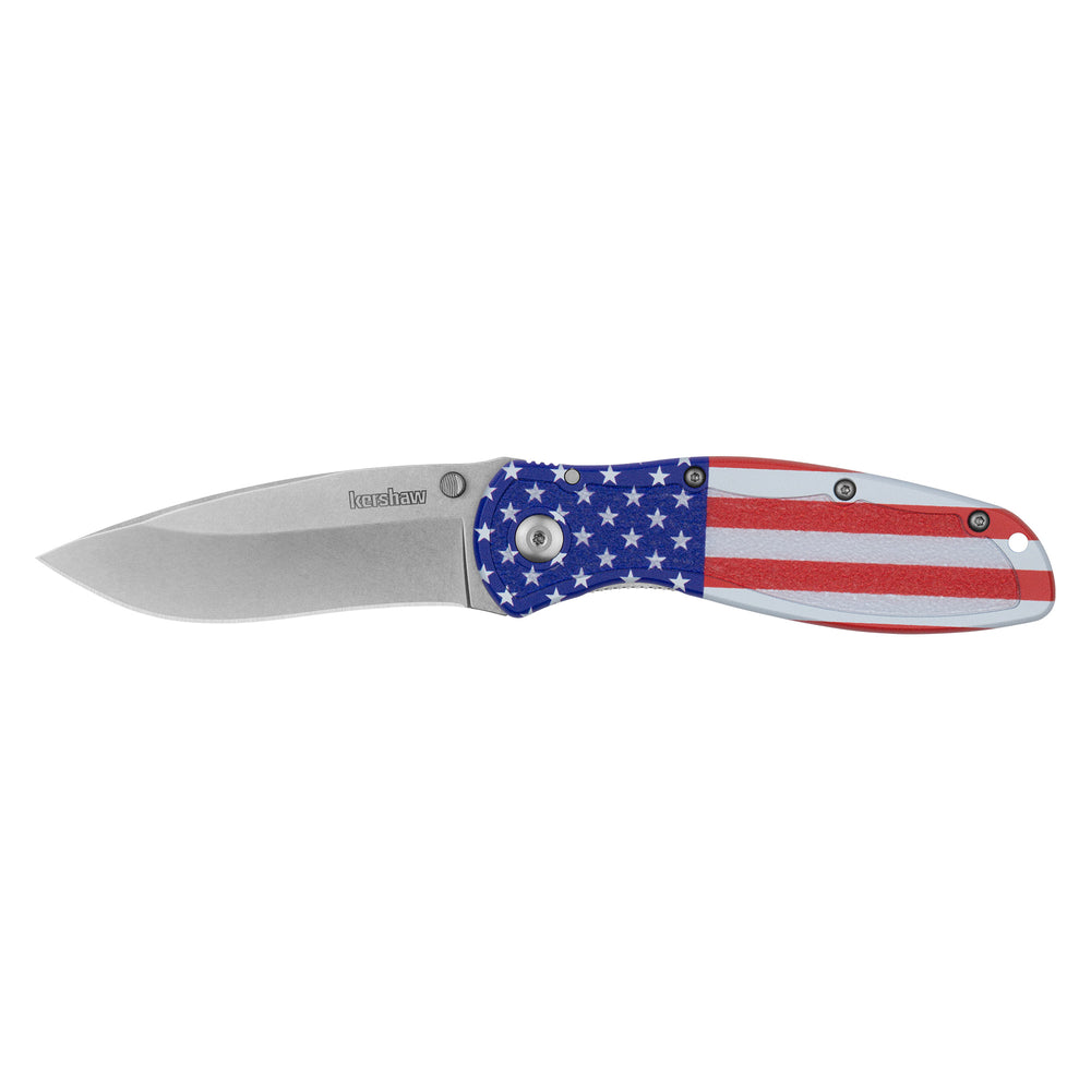 Kershaw Blur Usa Flag 3.4 Red/White/Blued