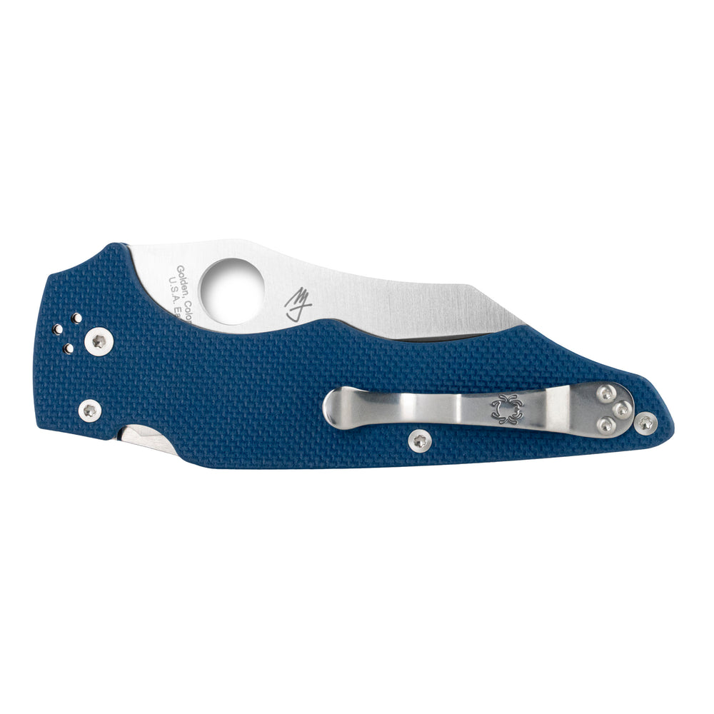 Spyderco Yojumbo 3.98 Blue/Silver Plain