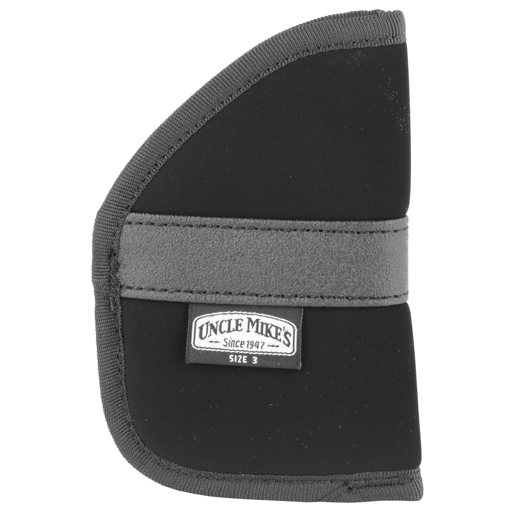 Uncle Mike's Inside Pocket Holster Size 3 Black Ambidextrous · 443A